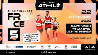 Championnat de France de 5km  SaintOmer  22 octobre 2023 [upl. by Anagnos]