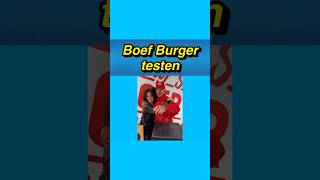 😋🍔 Boef Burger testen met Isabelle boefburger boef rapnieuwstv [upl. by Tamarah]