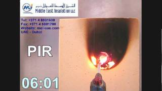 PIR Insulation Fire Test [upl. by Arrej]