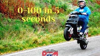 100cc Zip Sp 0100kmh in 5 seconds [upl. by Nnayr]