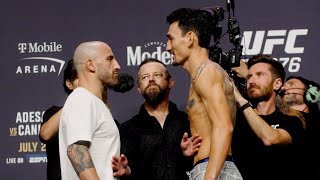 Alexander Volkanovski vs Max Holloway 3 Face Off Gets INTENSE [upl. by Winou]