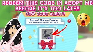 New CODE In Adopt Me😱✨MUST REDEEM THIS NOW BEFORE ITS TOO LATE🤑🔥 THIS IS SO AWESOME adoptme [upl. by Pfaff345]