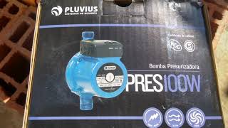 INSTALACION BOMBA PRESURIZADORA PLUVIUS PRES100W [upl. by Ayahs]