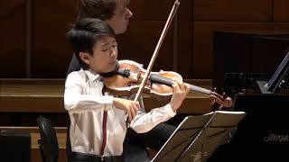 Dvorak Violin Sonatina in G Major  Christian Li Aged 11 [upl. by Arikahs]