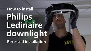 How to install Philips Ledinaire downlights [upl. by Atteynad]