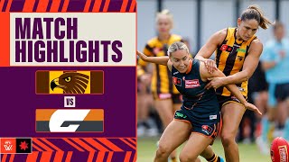 Hawthorn v GWS Giants Highlights  Week Eight 2024  AFLW [upl. by Oinota]