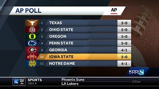 Iowa State climbs to No 11 in AP Top 25 poll [upl. by Violet]