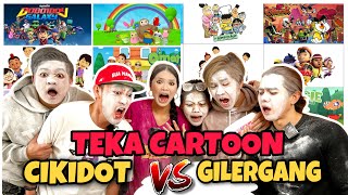 TEKA CARTOON POPULAR CIKIDOT vs GILERGANG LIGA YOUTUBER EP3  SIAPA SALAH KENA MANDI TEPUNG [upl. by Adnilem]