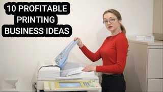 10 Profitable Printing Business Ideas [upl. by Tavy]