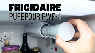 Frigidaire PWF1 PurePour Filter Installation  Demo on Model GRSS2352AF4 [upl. by Uht]