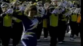 Michigan Marching Band in the 1998 Rose Parade [upl. by Ravi]