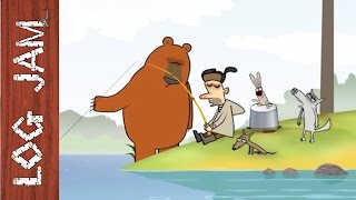 Fishing  funny cartoons  Log Jam series [upl. by Arim]