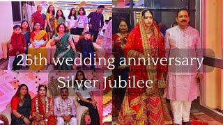 25th Wedding Anniversary Celebration  Jaimala Ceremony  Part 2  Silver Jubilee  Ring Ceremony [upl. by Cheria419]