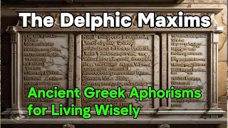 The Delphic Maxims – Ancient Greek aphorisms for living wisely [upl. by Laehcym774]