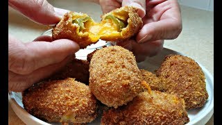 JALAPENO POPPERS  How to make Jalapeno Cheddar Poppers [upl. by Ahseyk652]