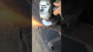 Sharpening wood planer blade with grinder tool shorts short shortsvideo shortvideo diy how [upl. by Whitebook]