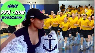 PFAPRT RunPushUpsSitUps  NAVY BOOTCAMP [upl. by Yumuk]