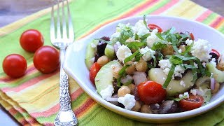 Salade de pois chiches à la grecque [upl. by Tawsha]