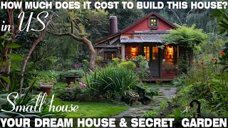 How much does it cost to build a 100m2 small house and a 400m2 secret garden in the US [upl. by Donetta]