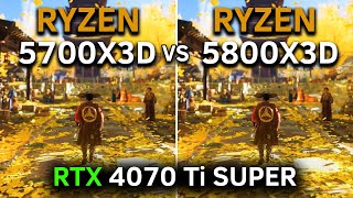 Ryzen 7 5700X3D vs Ryzen 7 5800X3D  RTX 4070 Ti SUPER  1080p  1440p  2024 [upl. by Timmy]