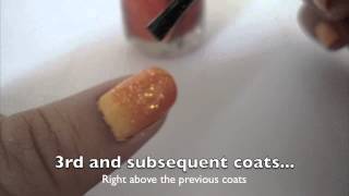 Gradient Nail Art Tutorial no sponge [upl. by Sheri]