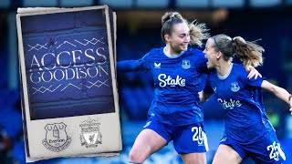 TOFFEES TRIUMPH OVER LIVERPOOL 🔵🔴  Access Goodison WSL Merseyside Derby [upl. by Nagyam162]