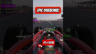 BOMB 😗 divebomb epic f1 move hardcore crazy Losail QATAR f124 sport clip short shorts [upl. by Avahc]