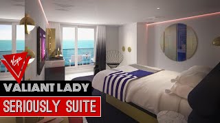 Virgin Voyages Valiant Lady  Seriously Suite  Full Walkthrough Room Tour amp Review 4K [upl. by Alset]