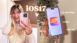 iOS17 Come PERSONALIZZARE Schermate Adesivi e Contatti  Best Features [upl. by Fotina63]