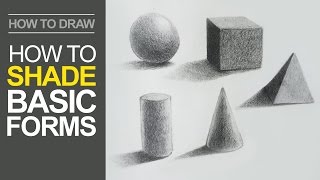 How to Shade Basic Forms  Pencil Tutorial [upl. by Willette198]