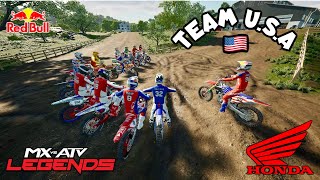 MXON Qualifying 2  TEAM HONDA HRC mxvsatv mxvsatvlegends motocross dirtbike mxon [upl. by Annodal]