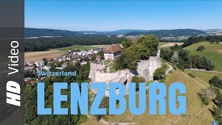 Lenzburg  Schloss  Medieval Old Town  Drone View Castle  DJI Phantom 4  DJI Osmo [upl. by Elman421]