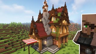 Minecraft  How to build Medieval House Weaponsmith  Minecraft Tutorial [upl. by Elisabet]