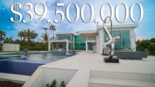 Inside a 39500000 MEGA MANSION in West Palm Beach FLORIDA [upl. by Rehtse]