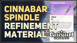 Cinnabar Spindle Refinement Material Location Genshin Impact [upl. by Priscilla730]