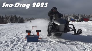 Snowmobile Drag Race  2023 [upl. by Strain]