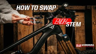 How to Quickly Change MTB Stem Lengths With Yoshimura END STEM  Long Stem Vs Short Stem [upl. by Bindman]