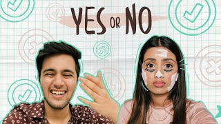 YES or NO Challenge 😂 ft Rishabh  Aashna Hegde [upl. by Litton152]