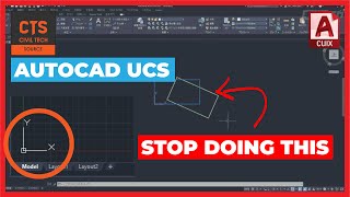 AutoCAD UCS  How to rotate your drawing and everything else you need to know 2D [upl. by Lynde]