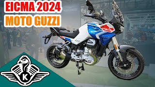 Moto Guzzi at EICMA 2024  All motorcycles 2025 [upl. by Eikcaj372]