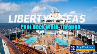 Royal Caribbean Liberty of the Seas Deck 11 Pools Walkthrough [upl. by Tabina396]