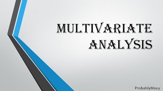 Multivariate Statistical Analysis  IntroductionTheory Part 0 [upl. by Daloris]