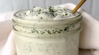 5 Minute Ranch Dressing — MOST DELICIOUS Recipe shorts [upl. by Thea91]