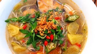 Canh Chua Cá  Vietnamese Sweet amp Sour Fish Soup  Helens Recipes [upl. by Annirtak87]