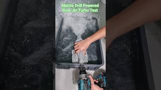 Makita Drill Powered jet turbo test jet turbo makita drill [upl. by Tuesday]