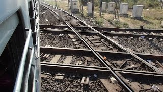 Diamond Railway Crossing at Nagpur Junction Railway Station  INDIAN RAILWAYS [upl. by Lenee]