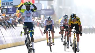 Biniam Girmay Wins GentWevelgem First African Champion [upl. by Audris748]