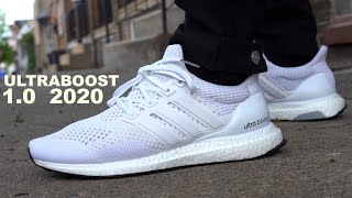 THEYRE BACK 2020 Adidas ULTRA BOOST 10 Core WHITE Review amp On Feet [upl. by Latyrc832]