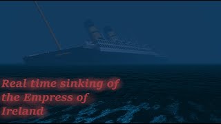 Real time sinking of the Empress of Ireland [upl. by Zeiler689]