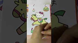 Cute Hello Kitty Paper DIY Sticker [upl. by Luoar]